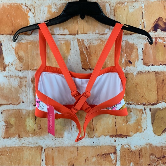 Square Neck Bralette Red Bikini Top - Xhilaration - Picture 12 of 13